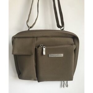 BAGGALLINI Brown Zip Around Adjustable Crossbody‎ Bag tan